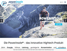 Tablet Screenshot of powerinsole.com